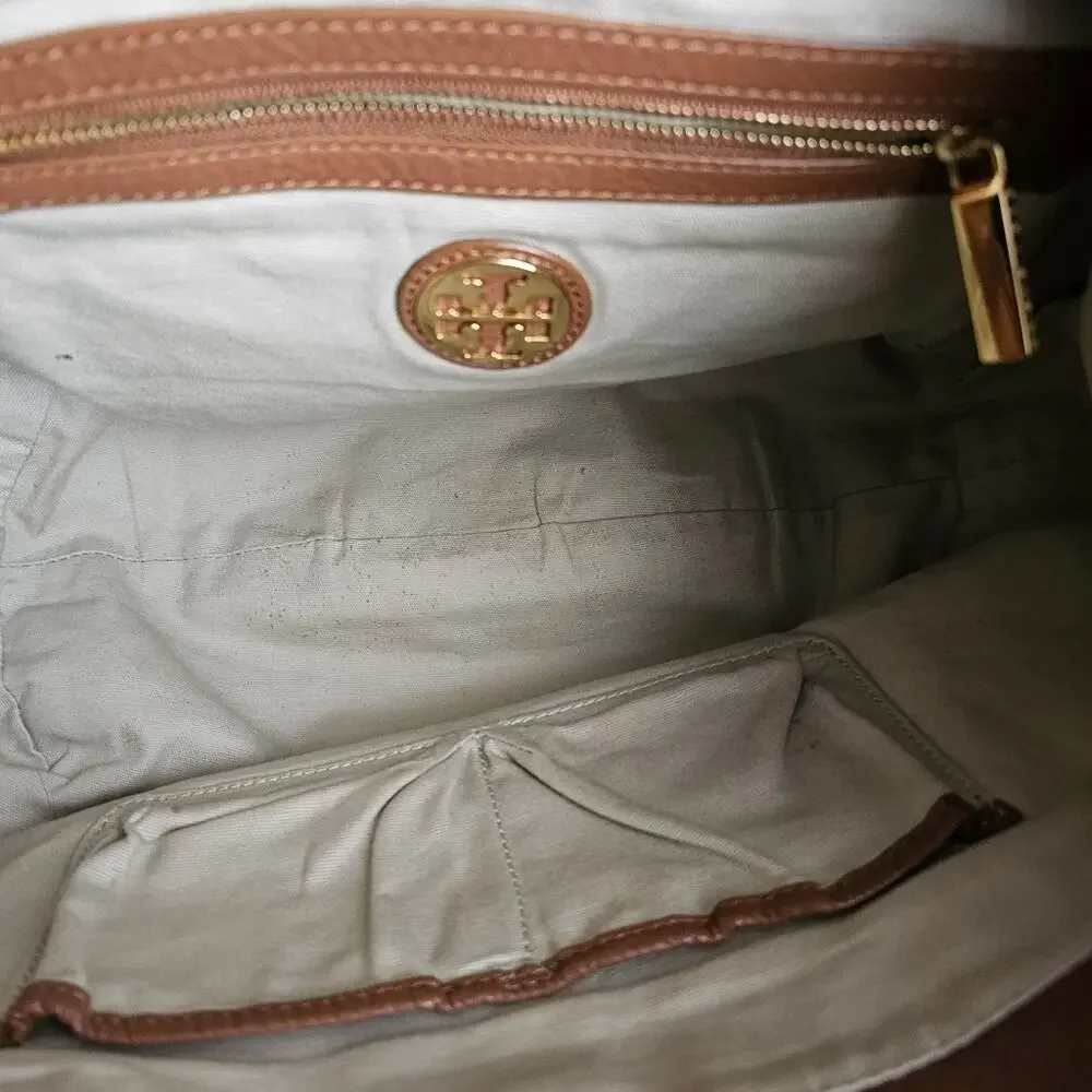 Tory Burch Tan‎ Leather Amanda Hobo Bag